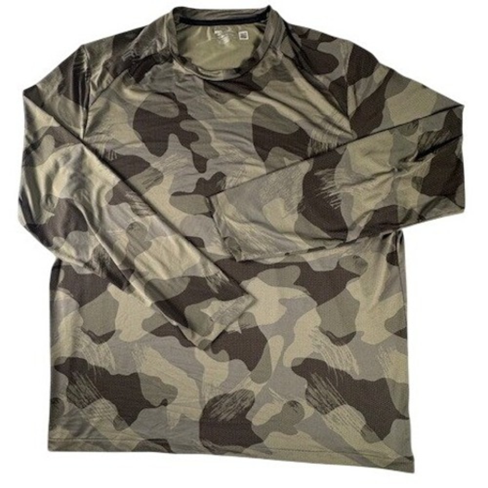 RLX Ralph Lauren Shirt Mens XL Camo Performance Long Sleeve Crewneck Activewear